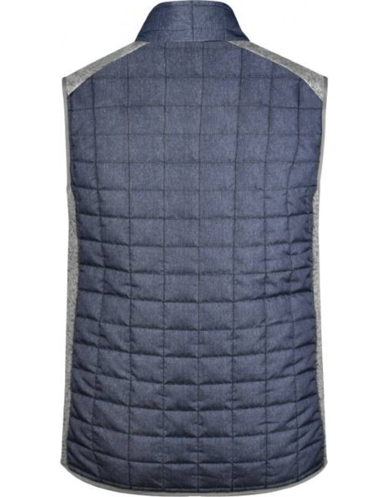 Vestă hibridă tricotată pentru bărbați